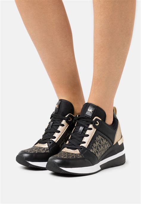 michael kors georgie trainer zwart|michael kors georgie trainer sneakers.